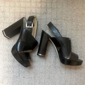 Michael Kors Leather Platform Heels